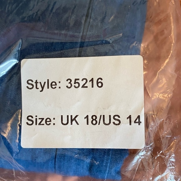 Whistles Lucy Chambray Barrel Leg Pants New with tags Size 14 - Picture 10 of 11